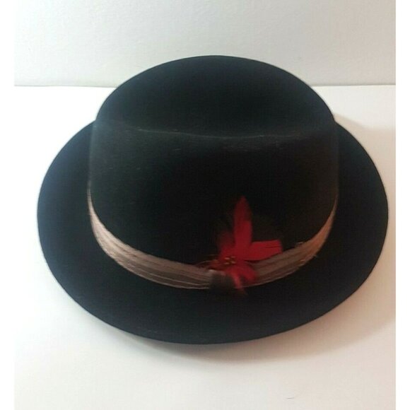 Vintage BILTMORE SENATOR Hat Black Campeau 6 5/8 53 cm Made in Canada - Picture 3 of 11